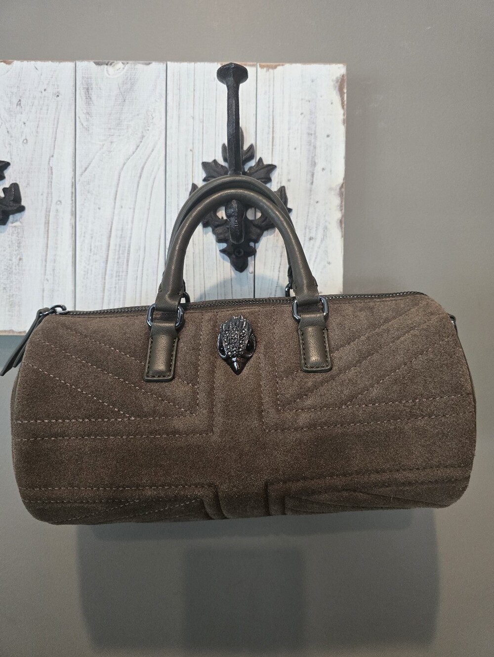 Kurt Geiger Quilted Barrel Bag